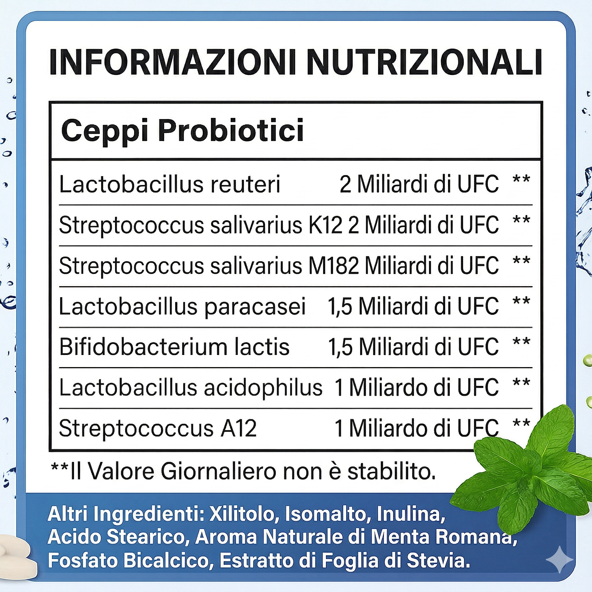 Oral Probiotic - 11 Million CFU